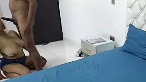 Latina teen 18+ gets first hardcore missionary blowjob with stepfather's monster cock, bent over