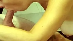 Girlfriend Excites Me With Amazing Blowjob On Perky Tits And Nipples
