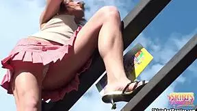 i love showing my fresh white panties in public