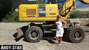 Baustellenhure Gets Creampied Deep in Her European Slut Hole!