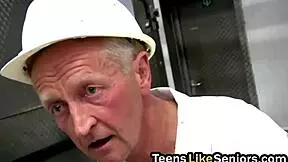 Brunette Teen 18+ Bitch Nailed Hard by Senior Colleague at Work