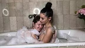 Blonde Teens Nelly Kent And Gina Gerson Fuck In Bathroom!