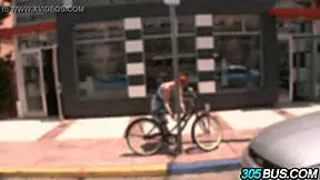 Teens Stacey Hopkins dive into a wild threesome adventure on the bus.