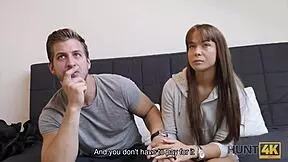 hunt4k dude trades girlfriend's pussy for a place to stay