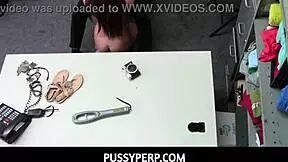 Store officer fucks Jojo Kiss's pussy