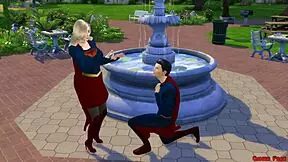 Wedding crash! Superman and Supergirl's bride gets wild with heartbroken groom.