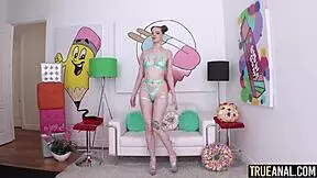 True Anal star Erin Everheart takes it deep in cowgirl and missionary gaping action