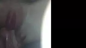 Close-up of four fingers making her tight pussy squirt