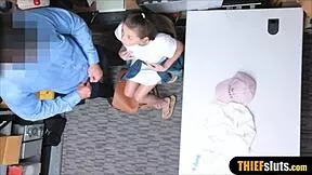 Teen thief gets strip searched and punish fucked