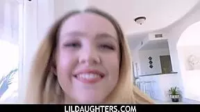 Lildaughters - Nikole Nash Turns 18 And Her Stepdad Buys A Dress She Models To Get Him Hard And Fuck
