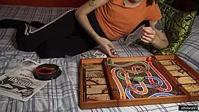 jumanji game turns into petite 18+ creampie riding and doggystyle