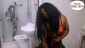 Slut gets guarded by security