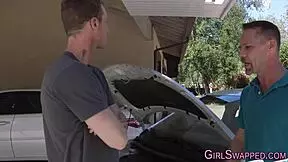 Young teens eagerly suck old men's big cocks in fetish scenes.