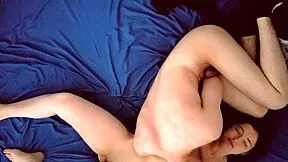 Young Couple Having Sex Top View with Monster Cock Pounding Big Ass Hard.