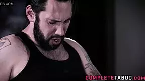 Cute blonde teen takes a facial after intense anal action