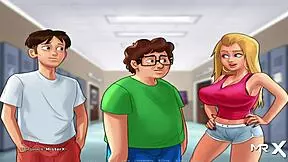 Take a look at the game Summertime saga and the parts of a visual novel
