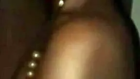 Hey, that ebony chick gives a sloppy blowjob to her boyfriend