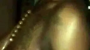 Hey, that ebony chick gives a sloppy blowjob to her boyfriend