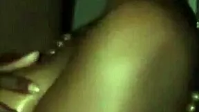 Hey, that ebony chick gives a sloppy blowjob to her boyfriend