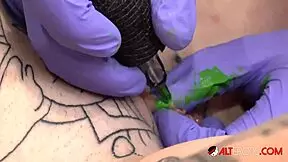 Sully's anal debut with tattoo