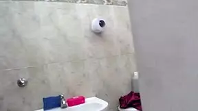 i caught my boyfriend's friend spying on me in the shower and invited him to fuck my ass