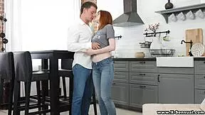 Lili Fox casually explores her sensual desires with masturbation and licking.