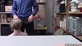 cute shoplifter gets caught