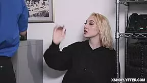 Officer Green says, 'Cavity search time!' to Skylar.