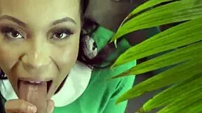 Busty latina stepsister lets stepbrother doggystyle her bent over 😍