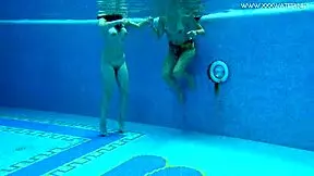 Hot Spanish and Russian Teens Strip Naked by Pool