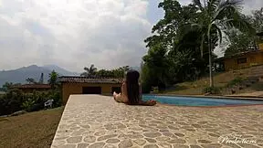 Swimming naked to seduce my step cousin, ready to fuck?