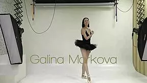 flexyteen markova teases with bendy moves in steamy workout