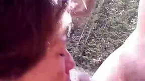 Petite latina sucks huge cock swallows cum