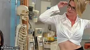 Girlsway: Hot Doctor Catches Young Babes Scissoring in Exam Room! What Now?