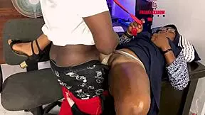 Wanna see Arabic teacher in hijab dominate students in office?