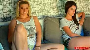 lulacum69 webcam orgasm from horny teen masturbation in dorm with blonde roommate. nude and wild!