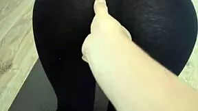 wow that dirty italian teen in leggings got fucked and cummed on pussy!