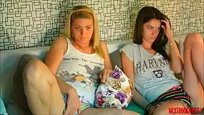 lulacum69 webcam orgasm from horny teen masturbation in dorm with blonde roommate. nude and wild!