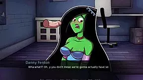 Danny phantom gets a green handjob in amity park?