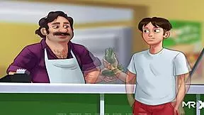 summertimesaga - milf shows tits to babe