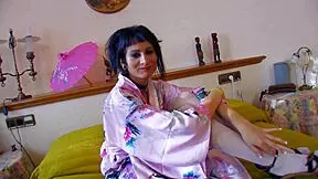 The big hairy pussy brunette gets fucked deep and hard by the skinny guy