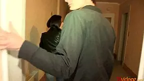 i had kitchen sex with teen 18+ neighbor ira, blowjob and doggystyle