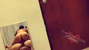 Deepthroat blowjob in mirror