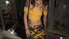 slutty step-sister says, 'big dick step-bro blackmails me for cumshot.'