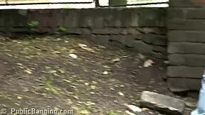 Alexis Crystal in public threesome gangbang.