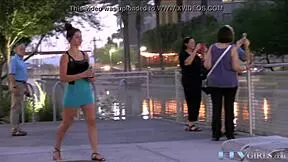 Amateur Teen Babe Toys Herself Outdoors