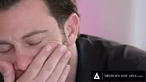 OMG, this horny housekeeper is begging to be caught masturbating by her creepy boss! 😈