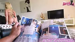 German amateur teen 18+ seduces friend for raw anal.