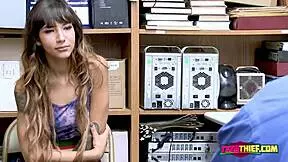 Kitty's Mouth And Pussy Stuffed By Horny Officers!