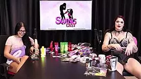 Penile ring gives pleasure by holding blood in the dick for Rai Dobler in sheer red lingerie.